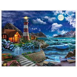SUGSHYN Diamond Painting Diamond Painting Adult 5D DIY Pictures Landscape Kits for Decoration Living Room Wall Decoration Bedroom 40 x 30 cm