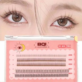 False Eyelashes, Parts False Eyelashes, Split Type, Reusable, Long Lasting, Natural, Waterproof, Small Devil, 3 Types, 0.2 - 0.4 inches (5 - 11 mm), Pine Exk, Self Eyelashes, Natural, Popular, DIY, False Eyelashes