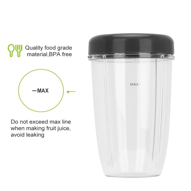 Accessory Kit for Nutribullet Cup and Resealable Lid Replacement Part