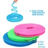 ORIJOYNA 3 Pack 16.4 ft Clothesline Cloths Drying Rope Portable