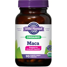 Oregon's Wild Harvest Maca Root | Made with Organic Raw Maca Root and Vegan Capsules, 90 Count