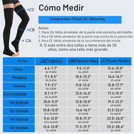 Medias de compresión de alto muslo, puntera abierta, par, soporte firme 20-30 mmHg calcetines de compresión degradado con banda de silicona, unisex, o