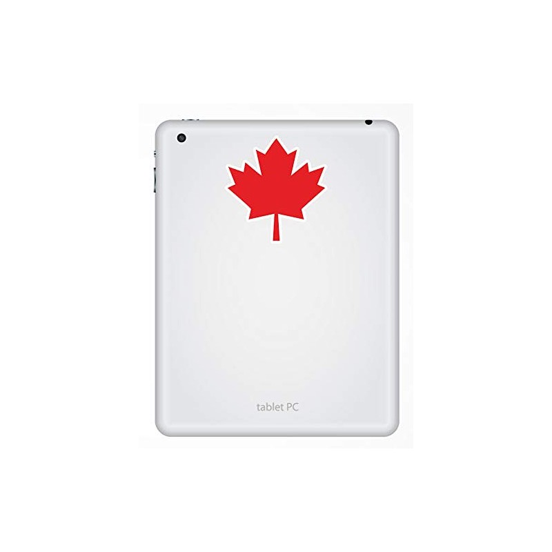 2 x 10cm Maple Leaf Vinyl Stickers - Canada Travel