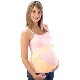 The"Original" Maternity Support Belt - by Loving Comfort - Provides Comfort and Relief Throughout Pregnancy - Beige - Medium