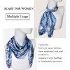 27.5'' Silk Feeling Scarf Medium Square Satin Head Neck Scarf