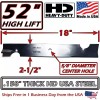 For Gravely COPPERHEAD 3-PK 52" HD GRAVELY HIGH-LIFT BLADES GDU10231,