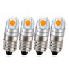Ruiandsion E10 LED Flashlights Bulb 6V Non Polarity E10 Screw