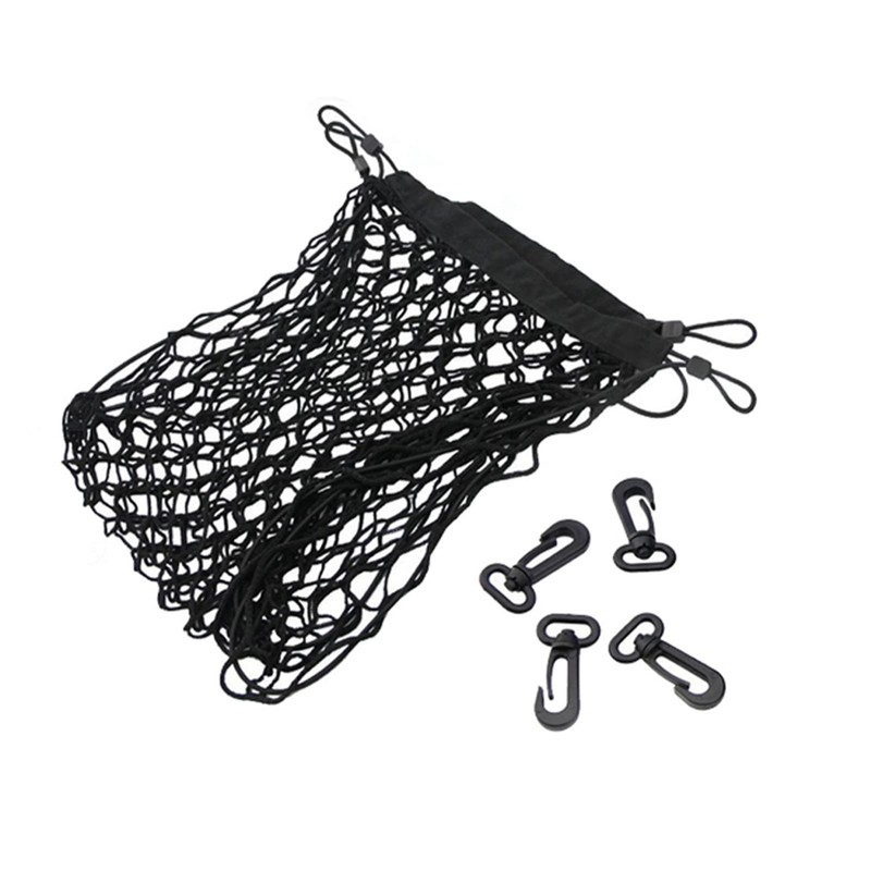 Cargo Net, 100 x 40CM Car Boot Net Adjustable Elastic