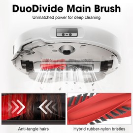 DrRobor DrRobor 24 St??ck Ersatzteile Zubeh?rset f??r Roborock Qrevo Curv/Qrevo Edge Staubsauger,2 Hauptb??rsten, 4 HEPA-Filter, 6 Staubbeutel, 6 Wischpads, 4 Seitenscheuerb??rsten, 1 B??rste, 1 Schraubendreher