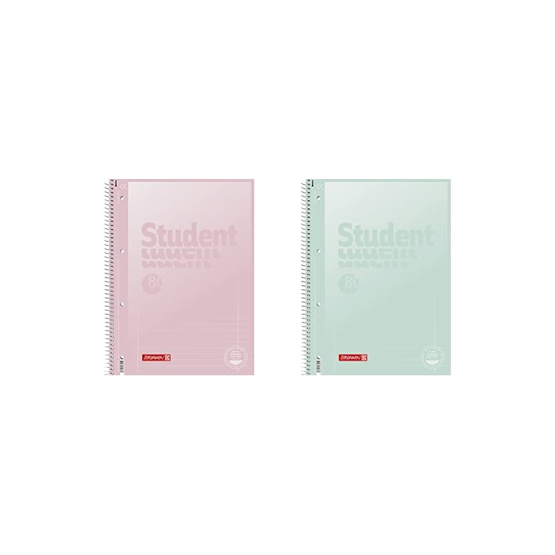 BRUNNEN College Notepad Premium Student "Pastel" A4 Pastel Colours (Random