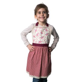 Bunny Street Kids Apron - Cupcake Apron for Women - Quality Toddler, Child and Adult Aprons - Matching Mother and Daughter Gifts - Kitchen Gifts for Girls (Mila 1, Kids 9-12 years)