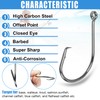 150pcs Octopus Circle Hooks Saltwater Fishing Hook Offset Sport Circle