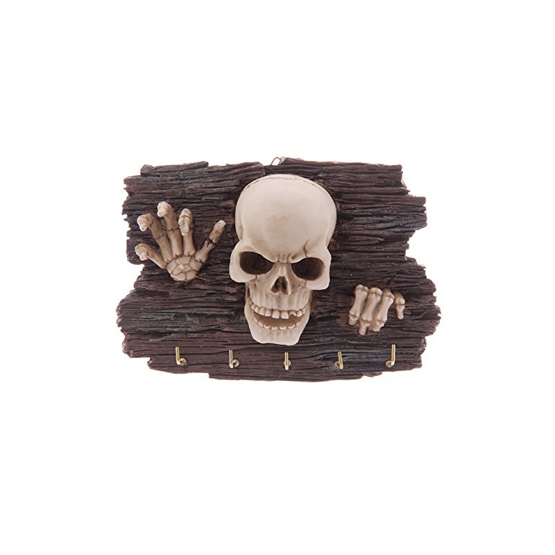 Key Holder Wall Sculpture Skull Skeletal kommt