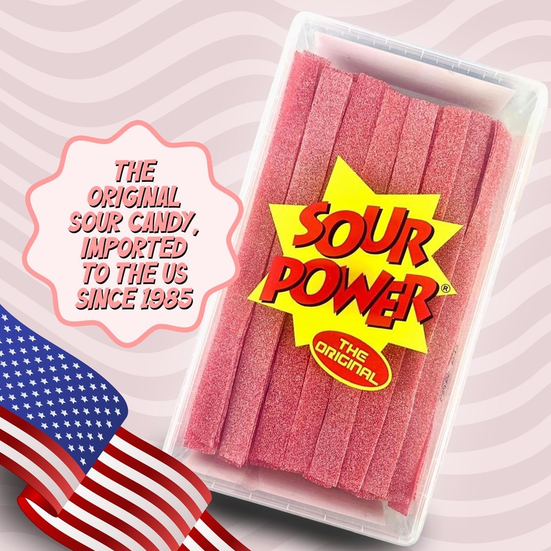 Sour Power Premium Strawberry Candy Belts – The Original Sour
