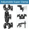 Sequpr Camera Double Clamp Camera Clamp Mount Super Clamp for