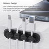 Cable Management, Cord Organizer with Magnetic Cable Clips, Desk Accessories