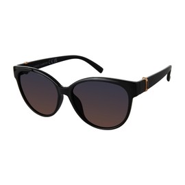 Vince Camuto Women's Vc1085 Cat Eye 100% Uv Protective Round Sunglasses. Luxe Gifts for Her, 58 Mm, Black
