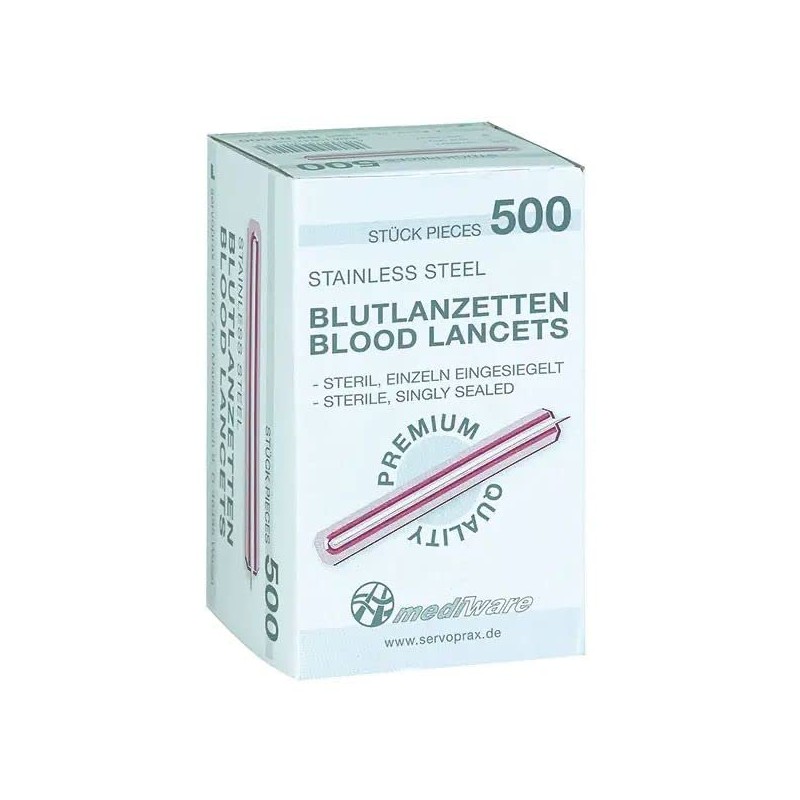Mediware 10947545 Eco Blood Lancets (Pack of 500)
