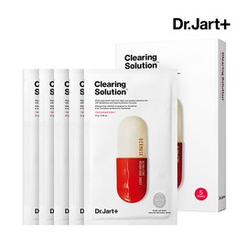 Dr. Jart+ 닥터자르트 더마스크 마이크로젯 클리어링 솔루션 5매 (+머드 마스크 2매) Dr. Jart+ Dermask Microjet Clearing Solution 5 Sheets (+ Mud Mask 2 Sheets)