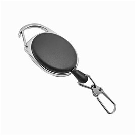 INF Extendable key ring, key chain with yo-yo function, key ring with nylon cord, can be pulled out up to 72 cm