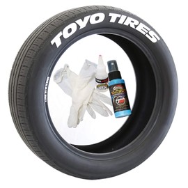 Toyo Tires Tire Stickers - DIY Permanent Tire Lettering Kit - Custom Sizing/Colors - (Pack of 4)