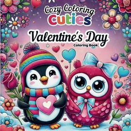 Cozy Coloring Cuties Valentine's Coloring Book: Relaxing Coloring Book for Adults