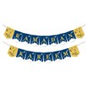 Pacpod Ramadan Kareem Banner Party Decoration Supplies Blue And Yellow