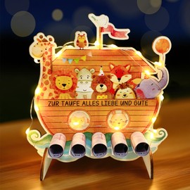 Christening Gifts for Girls Boys, Money Gift, Christening, Ark, Christening Gift, Wood, Meaningful Gifts for Christening, Christening Gifts Boys Girls from Grandparents, Gift Christening Godchild