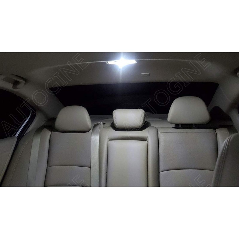 AUTOGINE 14 Piece White LED Interior Lights Kit for Honda