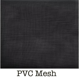 BLACK VINYL COATED mesh 59" x by the yard outdoor rated 1/8" HOLES