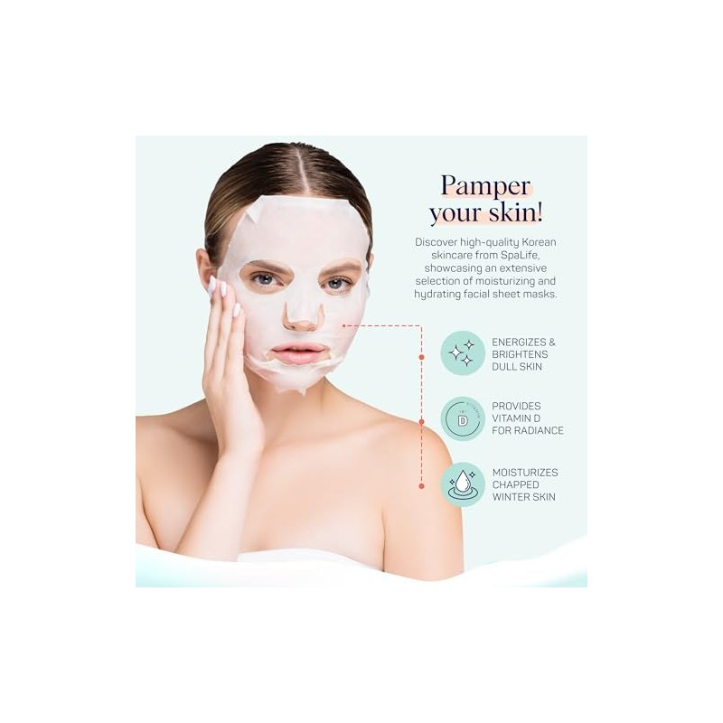 Spalife Máscara facial para piel de invierno, 12 unidades con