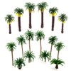 Saktopdeco 16 piezas de plástico modelo tropical de palmera de