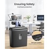 Locksworth 8-Sheet Micro Cut Paper Shredder P-4 High Security for