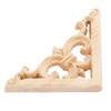 MUXSAM 6*6cm Wood Carving Decal Corner Wood Applique Decorative Moulding