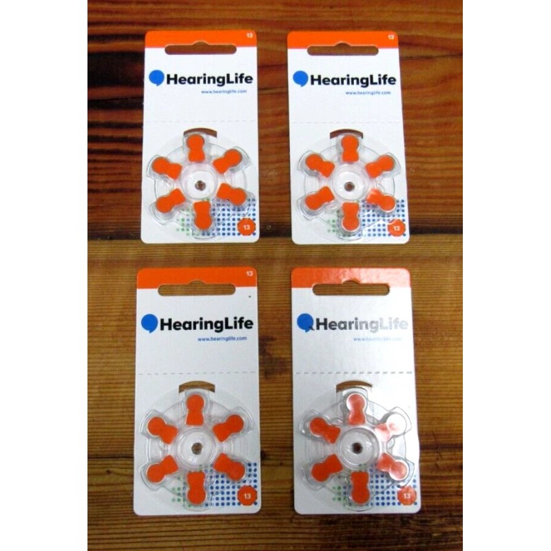 Power One Hearing Aid Battery Lot HearingLife Size 13 New