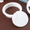 4 Pieces White Desk Grommet, 60mm (2.4 inch) Plastic Desk
