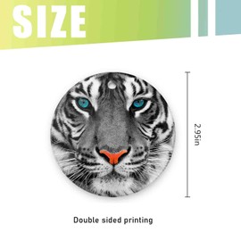 Tiger Christmas Ornaments A Tiger with Blue Eyes,Small Xmas Tree Party Holiday Decorations