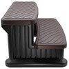Carefree Stuff® Two-Toned Espresso Hot Tub Spa Side Step, 2-Tier