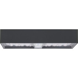Luceco Decorative Solar Brick Light with PIR Motion Sensor, 6 Watts, IP65 Rated, Slate Grey