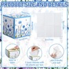 Fourluoo 12 Pack Fall Floral Facial Tissues Cube Boxes 600