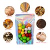 RIGHTPAK One Side Clear Holographic Stand Up Pouches with Resealable