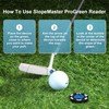 Yobbai SlopeVision Pro Golf Green Reader with Hat Clip, Horizontal
