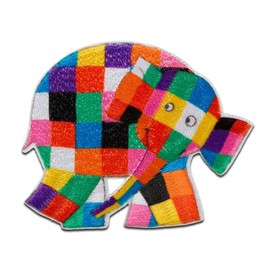 Mono-Quick 1805x Elmer appliqué, iron-on patch, elephant (18052 - Elmer side)