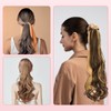 Wig Hairpiece Ponytail Claw Clip Extensions Ponytails Synthetic Hair Pieces