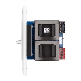 OSD 100W in Wall Volume Control Impedance Matching for Home Speakers, Slider White VMS100