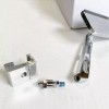 Moore Parts Manx Buggy Chrome Sideview Rectangular Mirror W/Aluminum Mount,