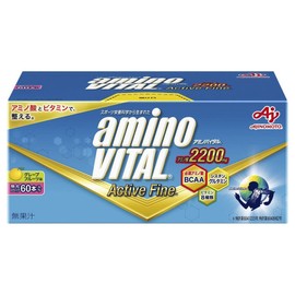 Ajinomoto Amino Vital Active Fine Grapefruit Flavor 60 amino acids 2200mg BCAA, 1 ea, 148.8g / 아지노모토 아미노 바이탈 액티브 파인 자몽 맛 60 개 아미노산 2200mg BCAA, 1개, 148.8g