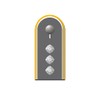 #A5427 Sticker Hauptmann Shoulder Flap German Army Service Rank 10