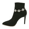 Women Western Fashion Bling Anklet Boot Bracelet Silver Metal Shoe