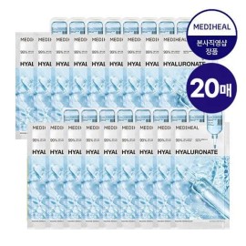 Mediheal 8/10~16 Season lowest price Mediheal Hyaluronic Acid Essential Mask High Density Moisture 20 sheets 1002513 / 8/10~16 시즌최저가 메디힐 히알루론산 에센셜 마스크 고밀도수분 20매 1002513